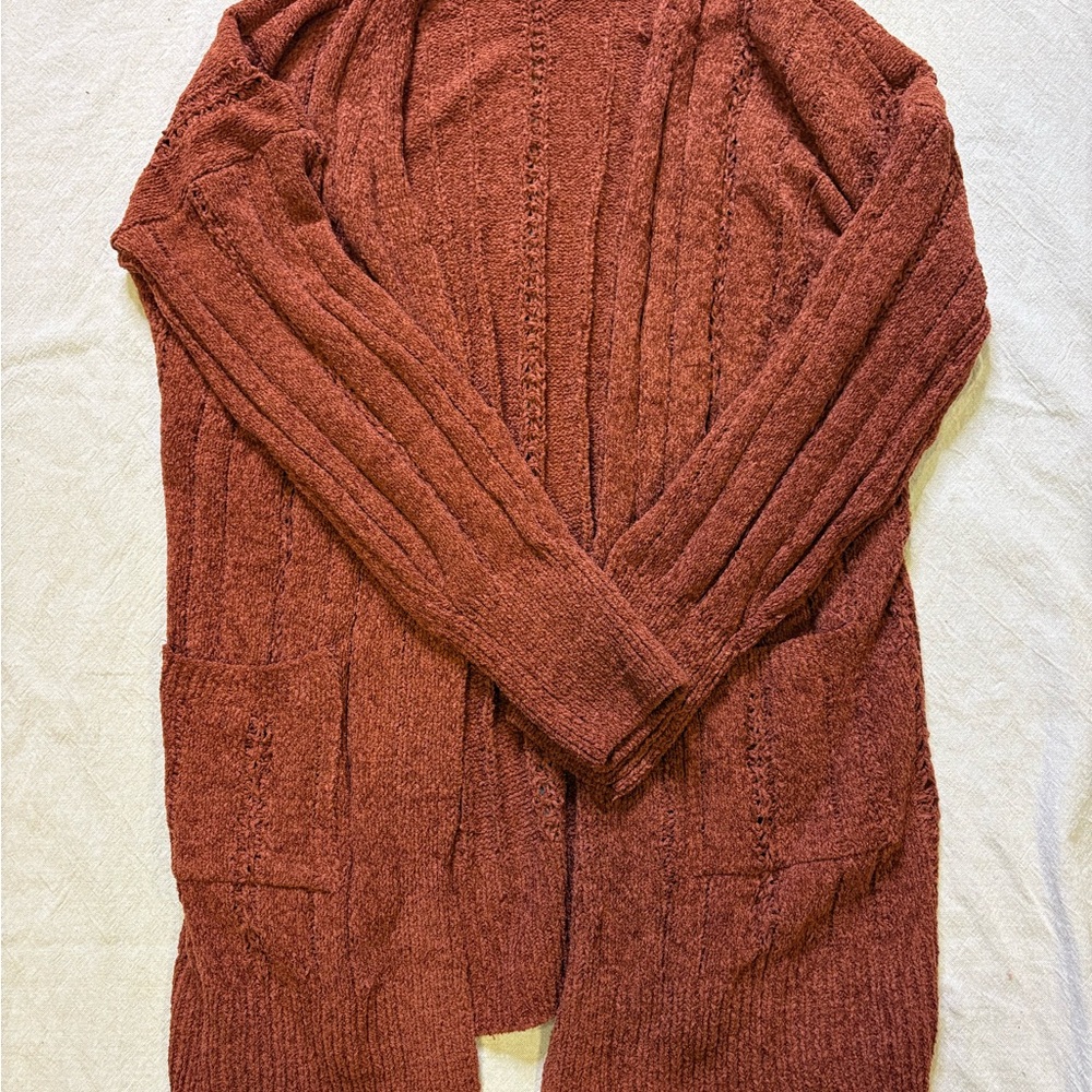 Pink Republic Warm Rust Cardigan
